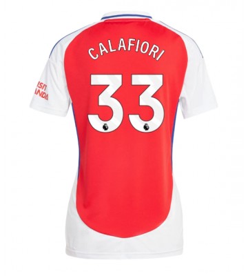 Arsenal Riccardo Calafiori #33 Hemmatröja Kvinnor 2024-25 Kortärmad